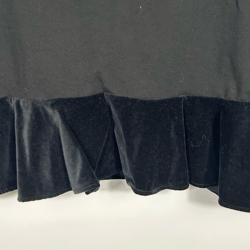 J.Crew V-neck Peplum Scuba/Velvet Blouse - Picture 7 of 9